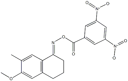 6-methoxy-7-methyl-3,4-dihydro-1(2H)-naphthalenone O-{3,5-bisnitrobenzoyl}oxime,294652-68-9,结构式