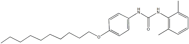 N-[4-(decyloxy)phenyl]-N'-(2,6-dimethylphenyl)urea Struktur