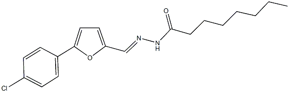N'-{[5-(4-chlorophenyl)-2-furyl]methylene}octanohydrazide,294653-12-6,结构式