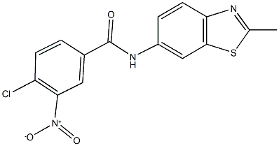 4-chloro-3-nitro-N-(2-methyl-1,3-benzothiazol-6-yl)benzamide,294653-97-7,结构式
