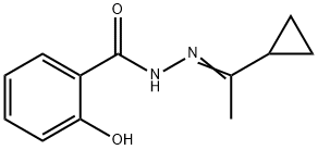 N'-(1-cyclopropylethylidene)-2-hydroxybenzohydrazide Structure