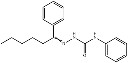 1-phenyl-1-hexanone N-phenylsemicarbazone Structure