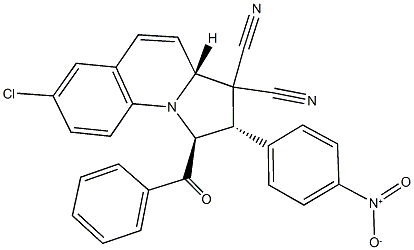 1-benzoyl-7-chloro-2-{4-nitrophenyl}-1,2-dihydropyrrolo[1,2-a]quinoline-3,3(3aH)-dicarbonitrile|