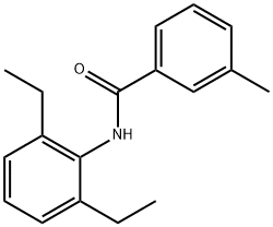 N-(2,6-diethylphenyl)-3-methylbenzamide 结构式