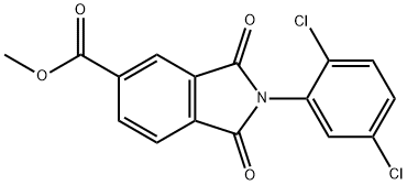 methyl 2-(2,5-dichlorophenyl)-1,3-dioxo-5-isoindolinecarboxylate 结构式