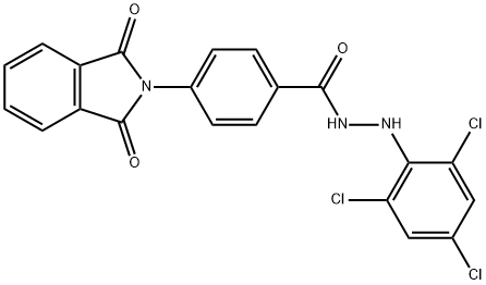4-(1,3-dioxo-1,3-dihydro-2H-isoindol-2-yl)-N'-(2,4,6-trichlorophenyl)benzohydrazide|