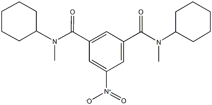 N~1~,N~3~-dicyclohexyl-5-nitro-N~1~,N~3~-dimethylisophthalamide,294874-76-3,结构式