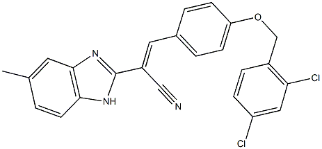 294874-82-1 3-{4-[(2,4-dichlorobenzyl)oxy]phenyl}-2-(5-methyl-1H-benzimidazol-2-yl)acrylonitrile