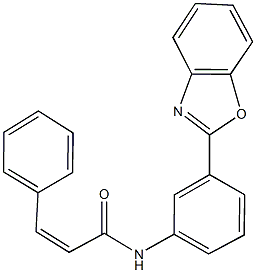 N-[3-(1,3-benzoxazol-2-yl)phenyl]-3-phenylacrylamide Structure