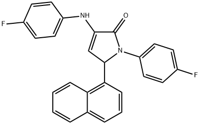 294875-52-8 3-(4-fluoroanilino)-1-(4-fluorophenyl)-5-(1-naphthyl)-1,5-dihydro-2H-pyrrol-2-one