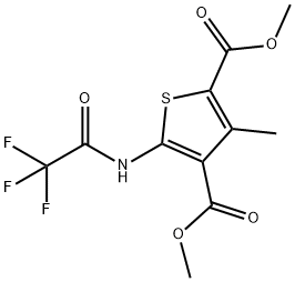 dimethyl 3-methyl-5-[(trifluoroacetyl)amino]-2,4-thiophenedicarboxylate,294877-74-0,结构式