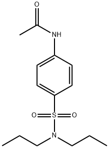 N-{4-[(dipropylamino)sulfonyl]phenyl}acetamide 化学構造式