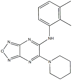 N-(2,3-dimethylphenyl)-6-(1-piperidinyl)[1,2,5]oxadiazolo[3,4-b]pyrazin-5-amine Struktur