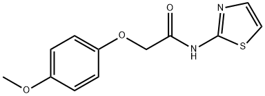 2-(4-methoxyphenoxy)-N-(1,3-thiazol-2-yl)acetamide Struktur