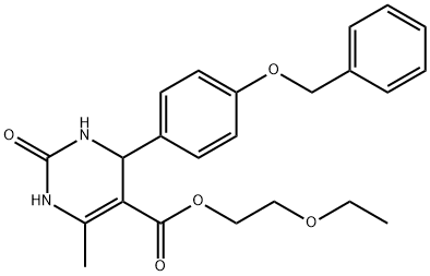 2-ethoxyethyl 4-[4-(benzyloxy)phenyl]-6-methyl-2-oxo-1,2,3,4-tetrahydro-5-pyrimidinecarboxylate Structure