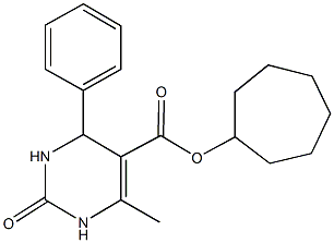 cycloheptyl 6-methyl-2-oxo-4-phenyl-1,2,3,4-tetrahydro-5-pyrimidinecarboxylate|