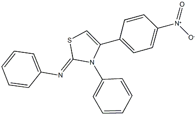 4-{4-nitrophenyl}-3-phenyl-2-(phenylimino)-2,3-dihydro-1,3-thiazole Structure