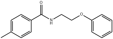 4-methyl-N-(2-phenoxyethyl)benzamide,295360-89-3,结构式