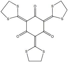 2,4,6-tri(1,3-dithiolan-2-ylidene)-1,3,5-cyclohexanetrione|