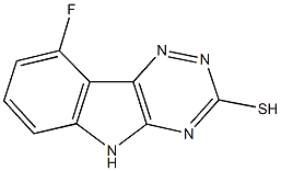 9-fluoro-5H-[1,2,4]triazino[5,6-b]indole-3-thiol Structure