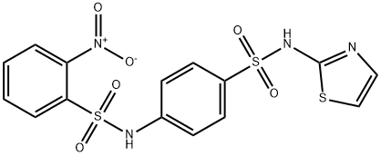 2-nitro-N-{4-[(1,3-thiazol-2-ylamino)sulfonyl]phenyl}benzenesulfonamide Struktur