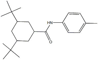 3,5-ditert-butyl-N-(4-methylphenyl)cyclohexanecarboxamide Structure