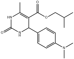 isobutyl 4-[4-(dimethylamino)phenyl]-6-methyl-2-oxo-1,2,3,4-tetrahydro-5-pyrimidinecarboxylate 结构式