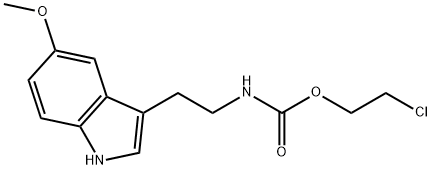 2-chloroethyl 2-(5-methoxy-1H-indol-3-yl)ethylcarbamate Structure