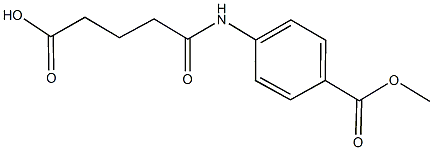 5-[4-(methoxycarbonyl)anilino]-5-oxopentanoic acid Structure