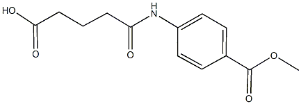 5-[4-(methoxycarbonyl)anilino]-5-oxopentanoic acid 化学構造式