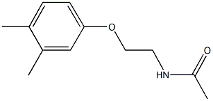 N-[2-(3,4-dimethylphenoxy)ethyl]acetamide Struktur