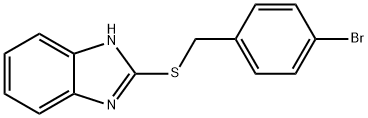2-[(4-bromobenzyl)sulfanyl]-1H-benzimidazole,296273-25-1,结构式