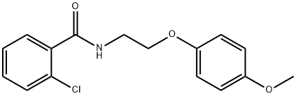 2-chloro-N-[2-(4-methoxyphenoxy)ethyl]benzamide,296273-71-7,结构式