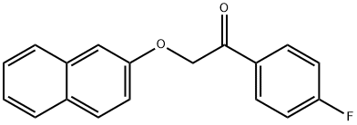 1-(4-fluorophenyl)-2-(2-naphthyloxy)ethanone 化学構造式