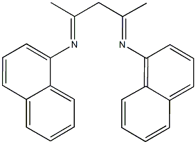 N-[1-methyl-3-(1-naphthylimino)butylidene]naphthalen-1-amine Structure