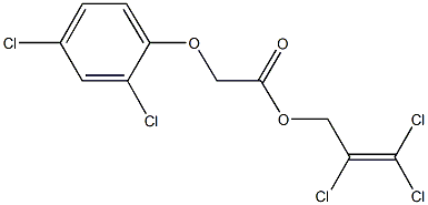 2,3,3-trichloro-2-propenyl (2,4-dichlorophenoxy)acetate 结构式