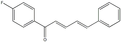 1-(4-fluorophenyl)-5-phenyl-2,4-pentadien-1-one Struktur