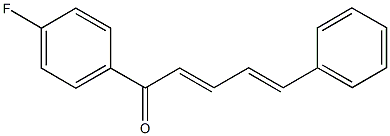 1-(4-fluorophenyl)-5-phenyl-2,4-pentadien-1-one 结构式