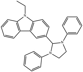 3-(1,3-diphenyl-2-imidazolidinyl)-9-ethyl-9H-carbazole Struktur