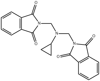 2-({cyclopropyl[(1,3-dioxo-1,3-dihydro-2H-isoindol-2-yl)methyl]amino}methyl)-1H-isoindole-1,3(2H)-dione,296773-43-8,结构式