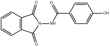 N-(1,3-dioxo-1,3-dihydro-2H-isoindol-2-yl)-4-hydroxybenzamide 化学構造式