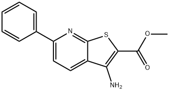 methyl 3-amino-6-phenylthieno[2,3-b]pyridine-2-carboxylate Struktur