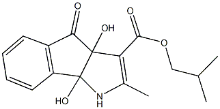 isobutyl 3a,8b-dihydroxy-2-methyl-4-oxo-1,3a,4,8b-tetrahydroindeno[1,2-b]pyrrole-3-carboxylate Structure