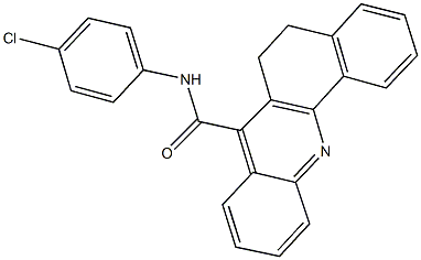 N-(4-chlorophenyl)-5,6-dihydrobenzo[c]acridine-7-carboxamide 化学構造式