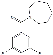 1-(3,5-dibromobenzoyl)azepane Structure