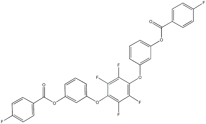 3-(2,3,5,6-tetrafluoro-4-{3-[(4-fluorobenzoyl)oxy]phenoxy}phenoxy)phenyl 4-fluorobenzoate,297139-42-5,结构式