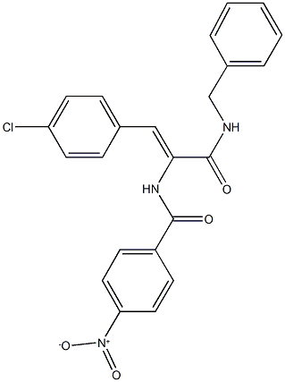 N-[1-[(benzylamino)carbonyl]-2-(4-chlorophenyl)vinyl]-4-nitrobenzamide,297147-40-1,结构式