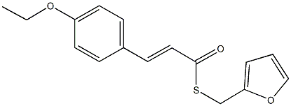 S-(2-furylmethyl) 3-(4-ethoxyphenyl)-2-propenethioate Struktur