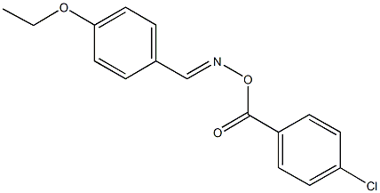 4-ethoxybenzaldehyde O-(4-chlorobenzoyl)oxime Struktur