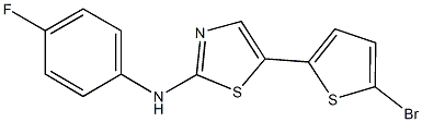 N-[5-(5-bromo-2-thienyl)-1,3-thiazol-2-yl]-N-(4-fluorophenyl)amine Structure